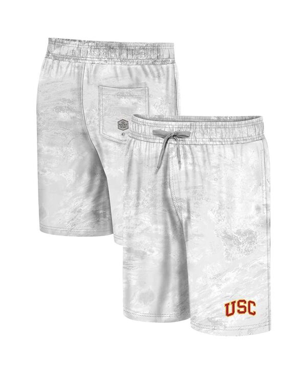 【送料無料】 コロシアム メンズ ハーフパンツ・ショーツ 水着 Men's White USC Trojans Realtree Aspect Ohana Swim Shorts White