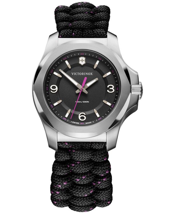 ビクトリノックス ビクトリノックス レディース 腕時計 アクセサリー Women's I.N.O.X. V Black Paracord Strap Watch 37mm Black