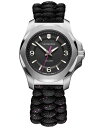 ビクトリノックス ビクトリノックス レディース 腕時計 アクセサリー Women's I.N.O.X. V Black Paracord Strap Watch 37mm Black