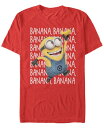 【送料無料】 フィフスサン メンズ Tシャツ トップス Minions Men's Gone Bananas Short Sleeve T-Shirt Red