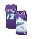 yz ~b`F&lX Y Vc gbvX Men's John Stockton Purple Utah Jazz 1996-97 Hardwood Classics Swingman Player Jersey Purple