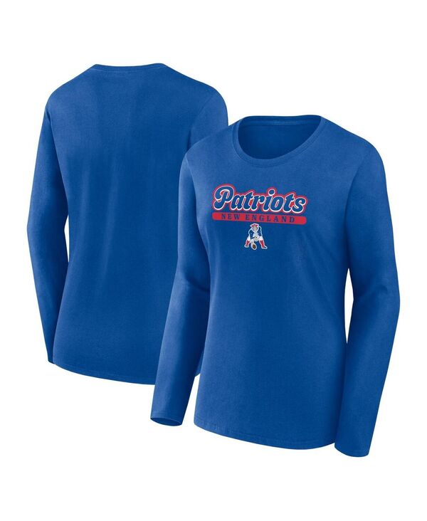 yz t@ieBNX fB[X TVc gbvX Women's Royal New England Patriots Next Long Sleeve T-shirt Royal