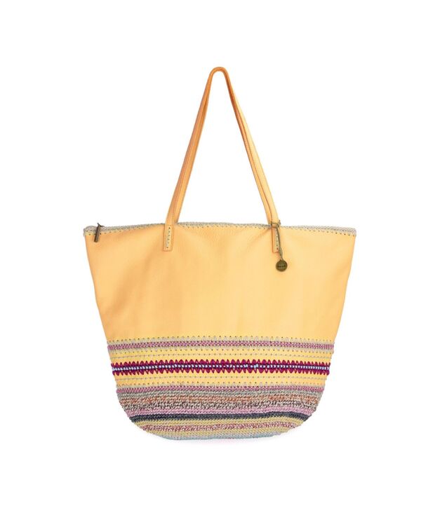  ザサック レディース トートバッグ バッグ Faye Leather Tote Sunlight Seminyak