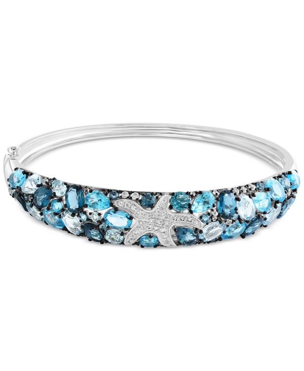 yz GtB[ fB[X uXbgEoOEANbg ANZT[ EFFY&reg; Multi-Gemstone Starfish Bangle Bracelet (13 ct. t.w.) in Sterling Silver Sterling Silver