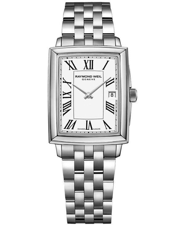 【送料無料】 レイモンド ウィル レディース 腕時計 アクセサリー Women's Swiss Toccata Stainless Steel Bracelet Watch 22.6x28.1mm White