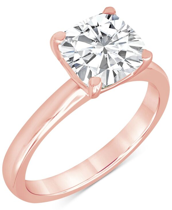 【送料無料】 バッジェリーミシュカ レディース リング アクセサリー Certified Lab Grown Diamond Cushion-Cut Solitaire Engagement Ring (5 ct. t.w.) in 14k Gold Rose Gold