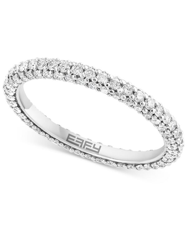 yz GtB[ fB[X O ANZT[ EFFY&reg; Diamond Three-Side Eternity Band (1-1/10 ct. t.w.) in 14k White Gold White Gold