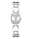 yz QX fB[X rv ANZT[ Women's Analog Silver Steel Watch 22mm Silver