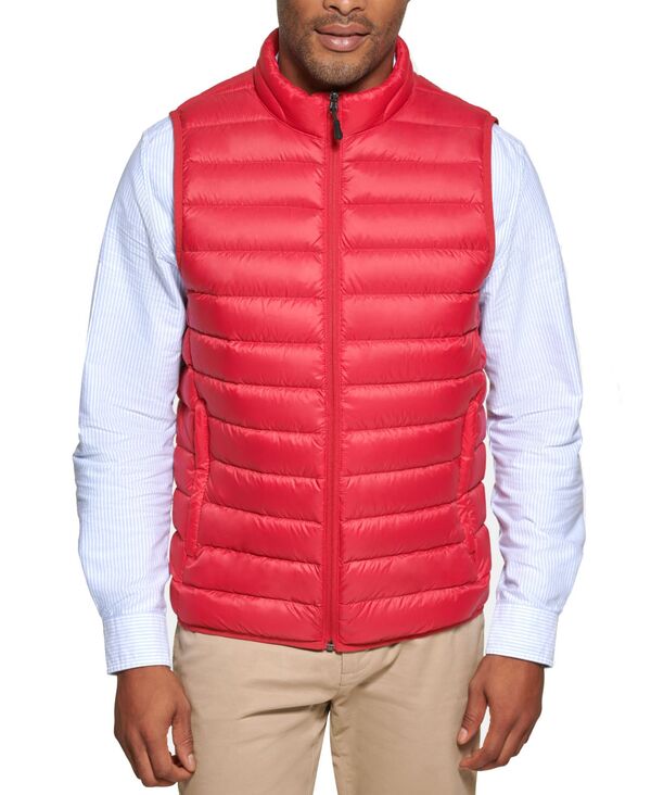 【送料無料】 クラブルーム メンズ ジャケット ブルゾン アウター Men 039 s Quilted Packable Puffer Vest Red