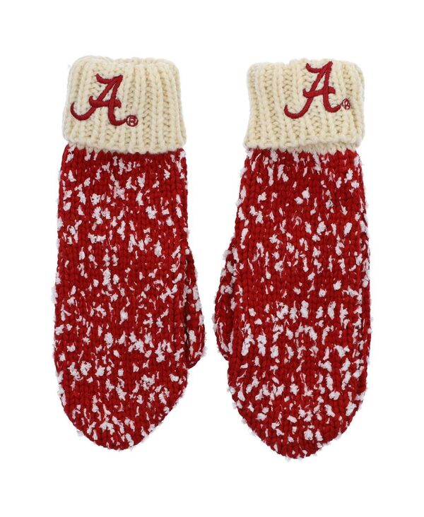 楽天ReVida 楽天市場店【送料無料】 フォコ メンズ 手袋 アクセサリー Men's Crimson Alabama Crimson Tide Confetti Cream Mittens Crimson