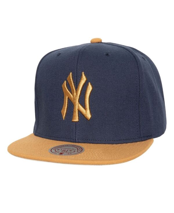 ミッチェル＆ネス 【送料無料】 ミッチェル&ネス メンズ 帽子 アクセサリー Mitchell Ness Men's Navy New York Yankees Work It Snapback Hat Navy