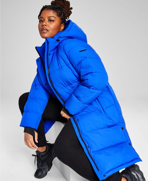 ̵ BCBͥ졼 ǥ 㥱åȡ֥륾  Women's Plus Size Hooded Puffer Coat Cobalt