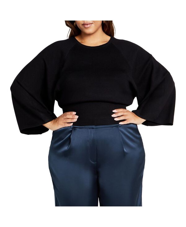 yz VeB[VbN fB[X jbgEZ[^[ AE^[ Plus Size Rylie Sweater Black