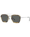 【送料無料】 ペルソル レディース サングラス・アイウェア アクセサリー Unisex Sunglasses PO5008ST 51 Silver-Tone(4)