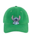 【送料無料】 ディズニー レディース 帽子 アクセサリー Stitch Hands On Face Peek A Boo Embroidery Dad Cap ...
