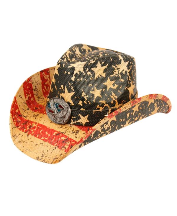 【送料無料】 エポックハットカンパニー レディース 帽子 アクセサリー Angela William American Flag Cowboy Hat with Eagle American Flag