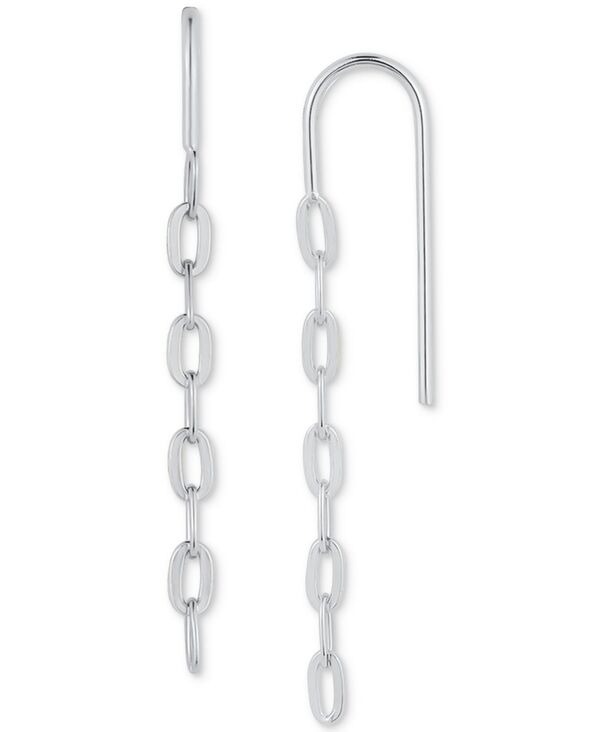 yz W[j xj[j fB[X sAXECO ANZT[ Polished Chain Link Threader Earrings Silver