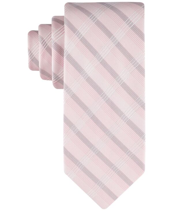 カルバン・クライン ネクタイ 【送料無料】 カルバンクライン メンズ ネクタイ アクセサリー Men's Creme Plaid Tie Pink