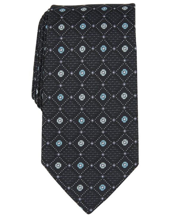 yz y[GX Y lN^C ANZT[ Men's Laytone Diamond Medallion Tie Black