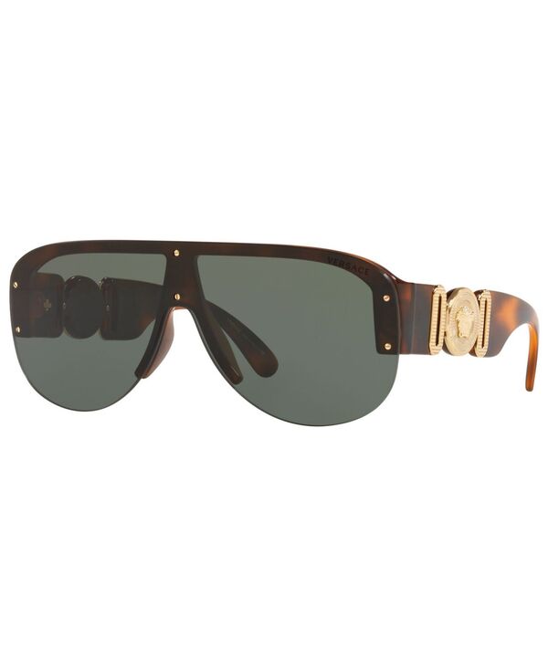 ヴェルサーチ 【送料無料】 ヴェルサーチ メンズ サングラス・アイウェア アクセサリー Men's Sunglasses VE4391 48 HAVANA/DARK GREEN