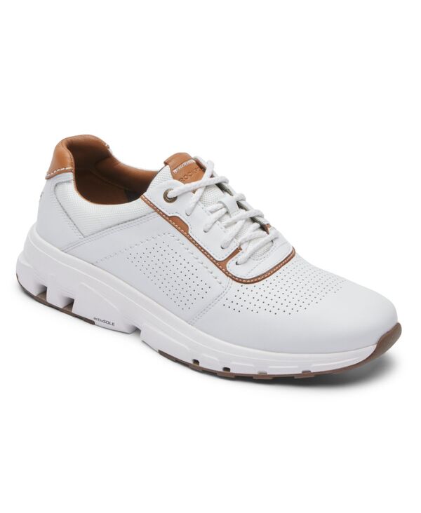 【送料無料】 ロックポート メンズ スニーカー シューズ Men's ReboundX Plain Toe Sneaker WHITE/TAN