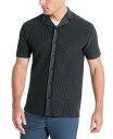 【送料無料】 ケネスコール メンズ シャツ トップス Men's Acid Washed Camp Collar Short Sleeve Sweater Sh...