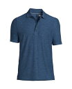 【送料無料】 ランズエンド メンズ ポロシャツ トップス Men's Short Sleeve Performance Pieced Yoke Social A...