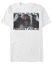 【送料無料】 フィフスサン メンズ Tシャツ トップス Star Wars Men's Poe Dameron Best Pilot In The Resistance Short Sleeve T-Shirt White