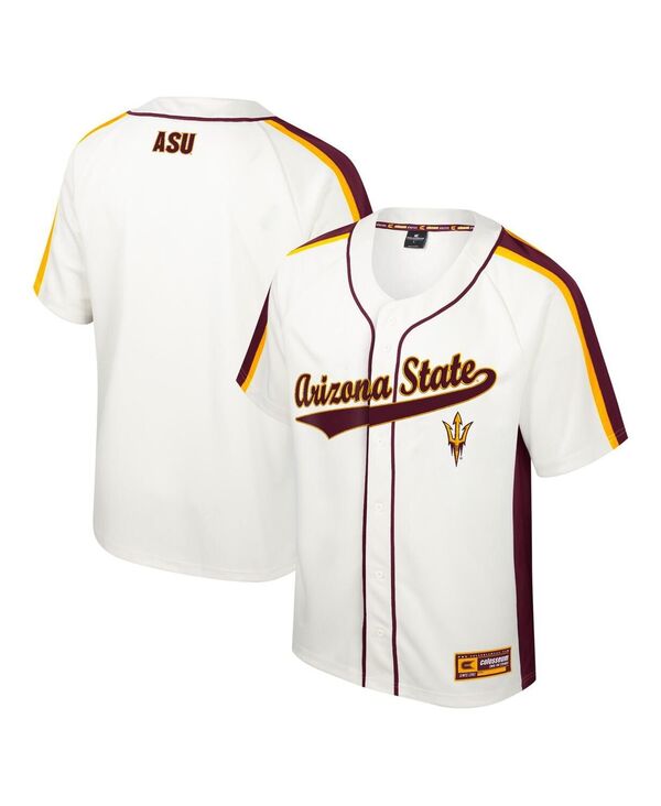 【送料無料】 コロシアム メンズ シャツ トップス Men's Cream Arizona State Sun Devils Ruth Button-Up Baseball Jersey Cream