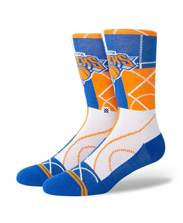 【送料無料】 スタンス メンズ 靴下 アンダーウェア Men's New York Knicks NBA Zone Crew Socks Royal