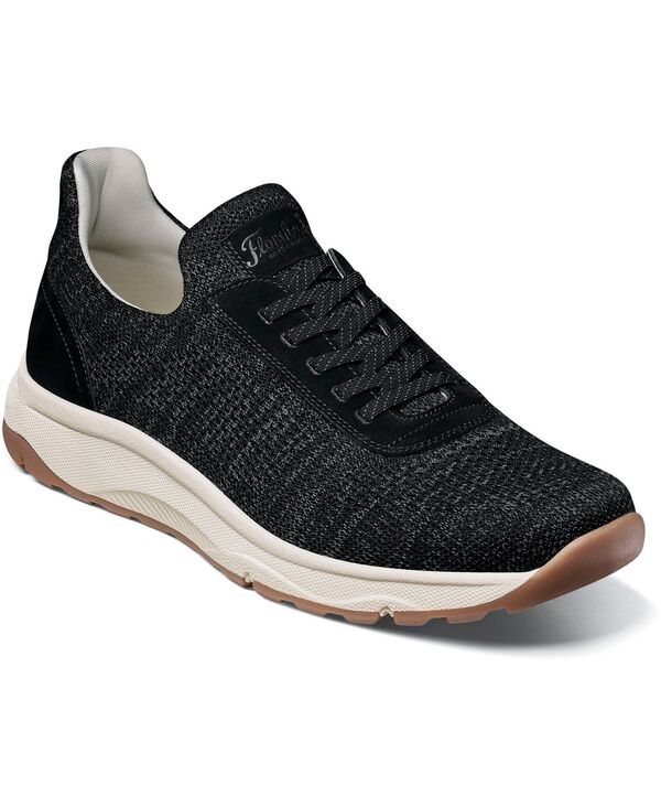  フローシャイム メンズ スニーカー シューズ Men's Satellite Knit Elastic Lace Slip On Sneaker Black