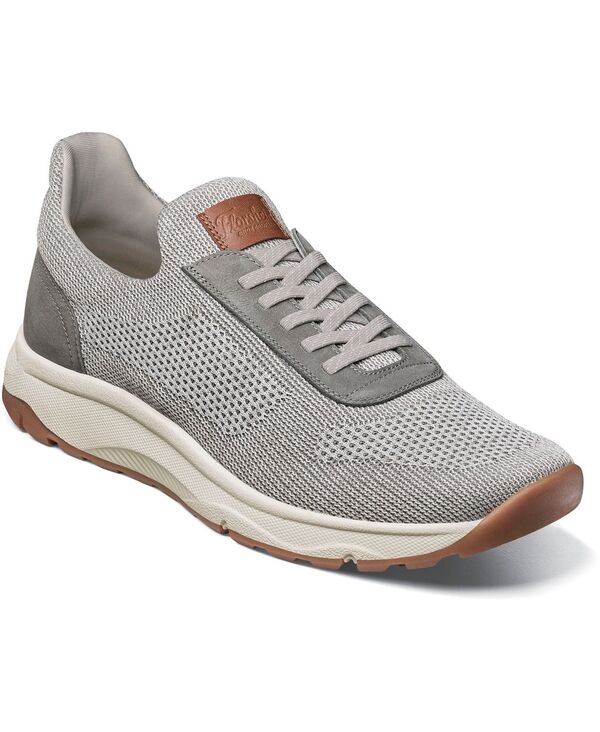  フローシャイム メンズ スニーカー シューズ Men's Satellite Knit Elastic Lace Slip On Sneaker Grey