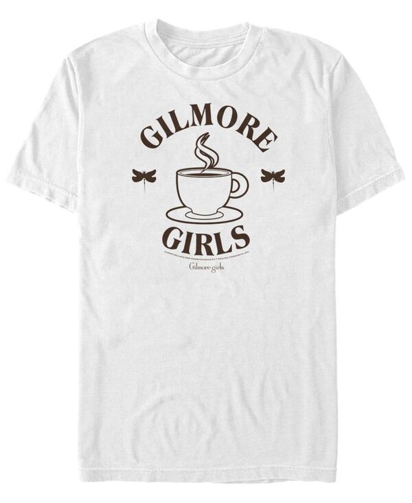 【送料無料】 フィフスサン メンズ Tシャツ トップス Men 039 s Gilmore Girls TV Coffee Gilmore Girls Short Sleeve T-shirt White