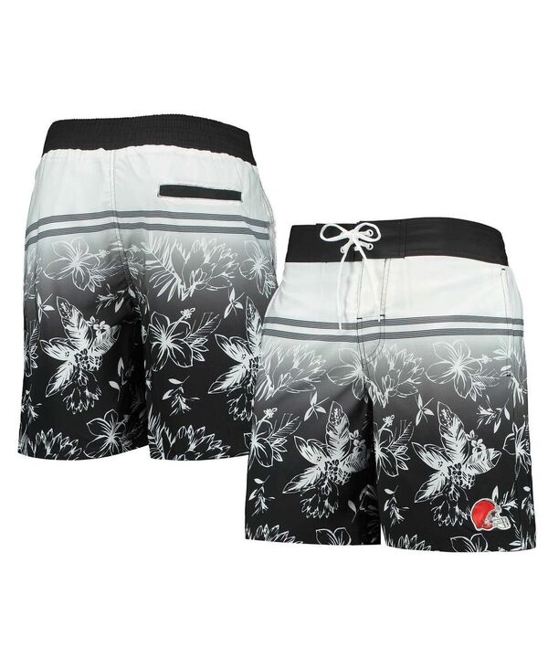 【送料無料】 カール バンクス メンズ ハーフパンツ・ショーツ 水着 Men's Black Cleveland Browns Island Volley Swim Shorts Black