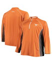【送料無料】 プロファイル メンズ ジャケット・ブルゾン アウター Men's Texas Orange Texas Longhorns Big and Tall Textured Raglan Quarter-Zip Jacket Texas Orange