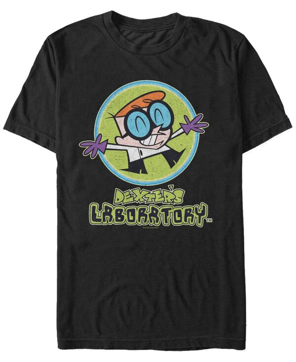 【送料無料】 フィフスサン メンズ Tシャツ トップス Men's Dexter's Laboratory Happy? Scientist Short Sleeve T- shirt Black