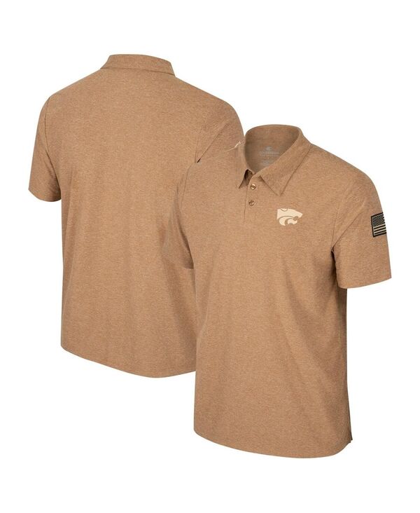 【送料無料】 コロシアム メンズ ポロシャツ トップス Men's Khaki Kansas State Wildcats OHT Military-Inspired Appreciation Cloud Jersey Desert Polo Shirt Khaki