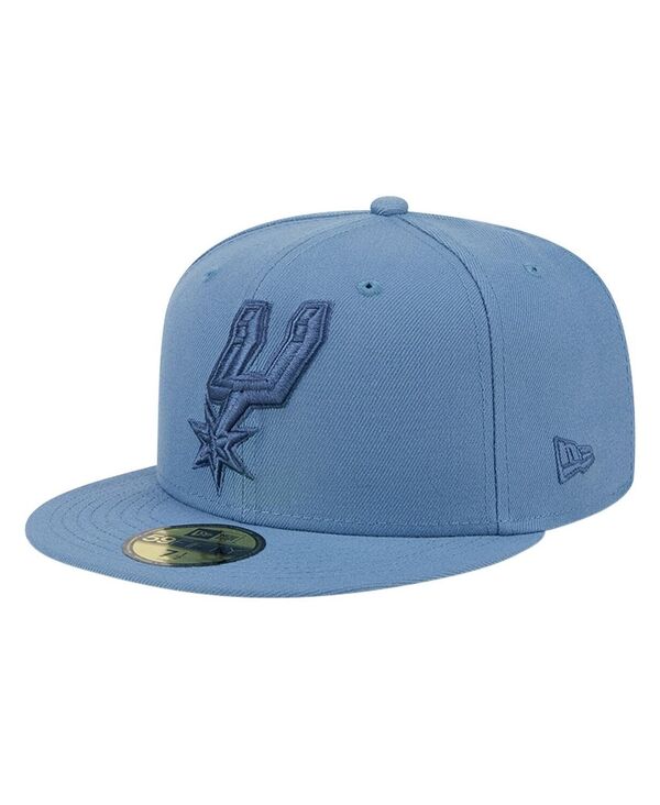 【送料無料】 ニューエラ メンズ 帽子 アクセサリー Men's Blue San Antonio Spurs Color Pack Faded Tonal 59fifty Fitted Hat Blue