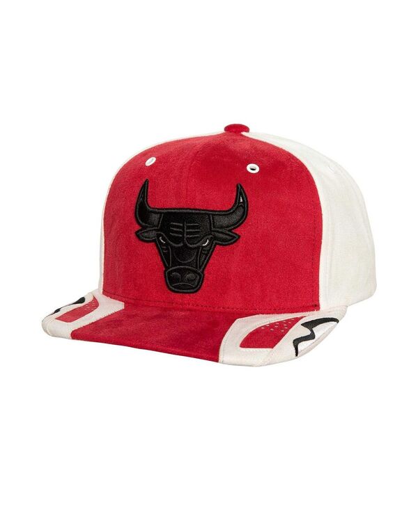 ミッチェル＆ネス 【送料無料】 ミッチェル&ネス メンズ 帽子 アクセサリー Mitchell Ness Men's White/Red Chicago Bulls Day 6 Snapback Hat White Red