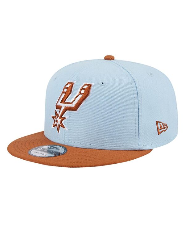 【送料無料】 ニューエラ メンズ 帽子 アクセサリー Men's Light Blue/Brown San Antonio Spurs 2-Tone Color Pack 9fifty Snapback Hat Light Blue