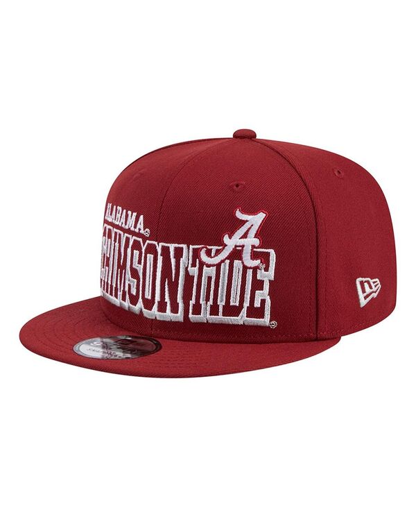 楽天ReVida 楽天市場店【送料無料】 ニューエラ メンズ 帽子 アクセサリー Men's Crimson Alabama Crimson Tide Game Day 9fifty Snapback Hat Crimson