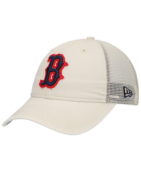 楽天ReVida 楽天市場店【送料無料】 ニューエラ メンズ 帽子 アクセサリー Men's Stone Boston Red Sox Game Day 9Twenty Adjustable Trucker Hat Stone