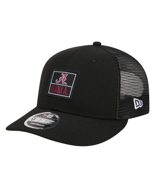 楽天ReVida 楽天市場店【送料無料】 ニューエラ メンズ 帽子 アクセサリー Men's Black Alabama Crimson Tide Labeled 9Fifty Snapback Hat Black
