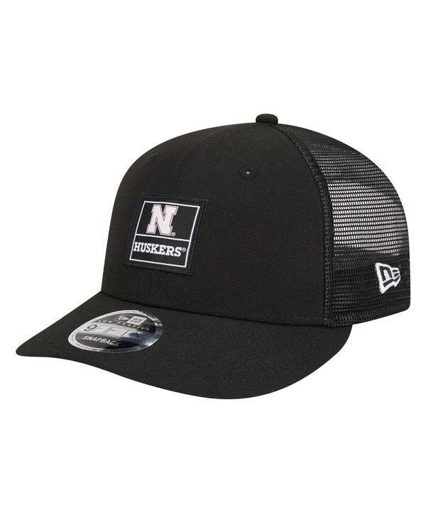 【送料無料】 ニューエラ メンズ 帽子 アクセサリー Men's Black Nebraska Huskers Labeled 9Fifty Snapback Hat Black