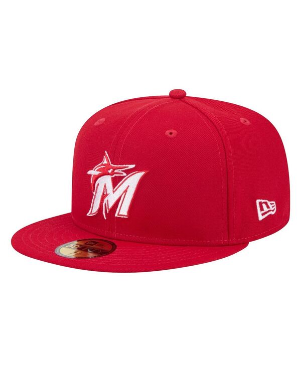 ReVida ŷԾŹ㤨֥˥塼  ꡼ ˹  New Era Men's Red Miami Marlins White Logo 59Fifty Fitted Hat Red åɡפβǤʤ14,480ߤˤʤޤ