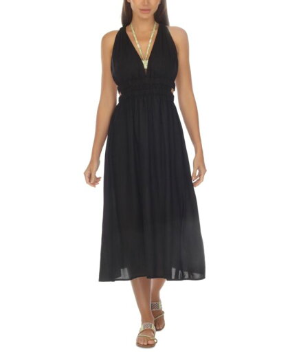 【送料無料】 ラビヤ レディース ワンピース トップス Women's Midi Dress Cover-Up Black 【送料無料】 ラビヤ レディース ワンピース トップス Women's Midi Dress Cover-Up Black