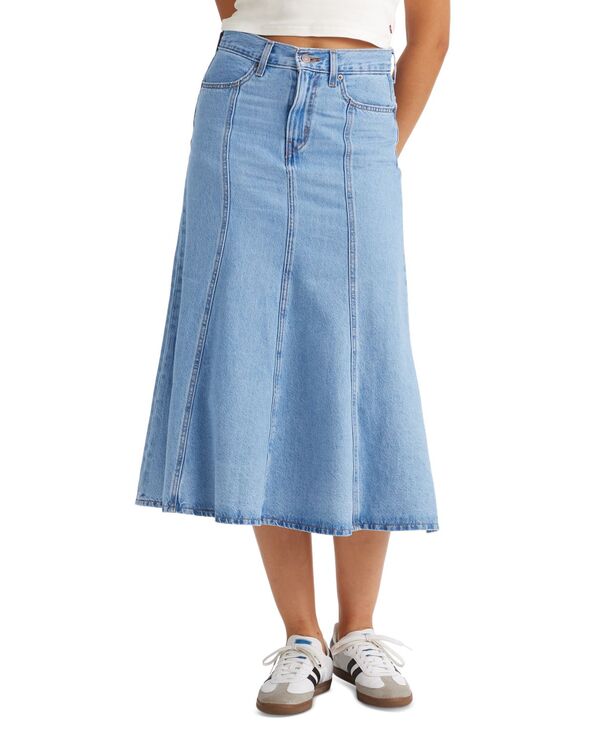 【送料無料】 リーバイス レディース スカート ボトムス Women's Cotton Paneled Denim Midi Skirt I Will