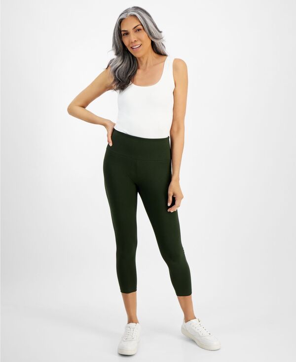 yz X^CAhR[ fB[X MX {gX Women's High Rise Cropped Pull-On Leggings Ultra Olive