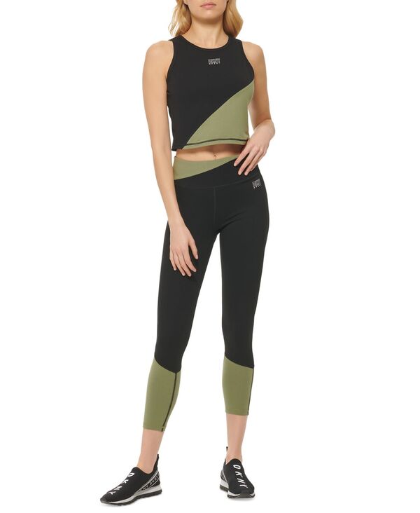 yz _i L j[[N fB[X MX {gX Colorblock High Waist Leggings Army Green