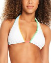 【送料無料】 サンクチュアリー レディース トップのみ 水着 Women's Contrast-Trim Slider Triangle Bikini Top ...